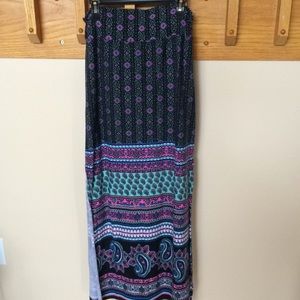 Paisley Print Maxi Skirt